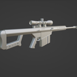 sc1.png Barret M82 .50cal Sniper Rfile Gun Model with Stand