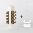 coffe_capsules_holder_EUMAKERS_02.jpg Free STL file Cacto: DISPENSER FOR COFFEE CAPSULES・3D printing template to download