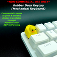 cultskeycap8.png STL file Rubber Duck Keycap (Mechanical Keyboard)・3D printing idea to download