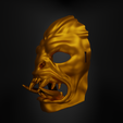3.png Orc Face Helmet Troll Face Mask - Warrior Orc Mask Part 3D print model