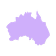 australia.STL WORLD MAP 2D PLATE 220X220