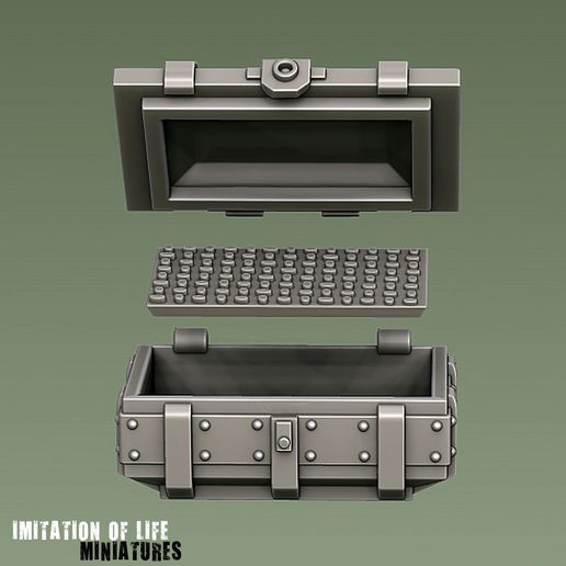 MINIATURES Archivo 3D Lootcrates set 1・Plan de impresora 3D para descargar, imitationoflife