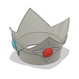 Rosalina Crown 5.PNG STL file Star Princess Rosalina Crown・3D printer model to download