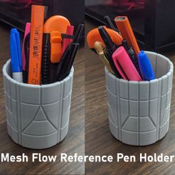 3b1e8ded-c66d-40ec-a219-cdc810bffaac.jpg Fichier STL gratuit Porte-stylo Mesh Flow Reference・Objet imprimable en 3D à télécharger