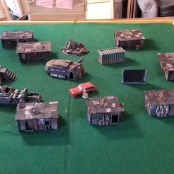 Wagon de gare abandonné (28mm/échelle héroïque)