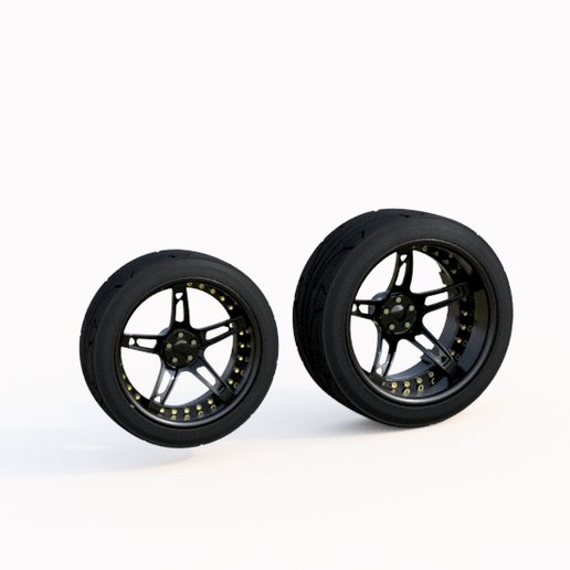 🛞 AFFIATO WHEEL SET FOR 1/24 MODEL KIT.・ STL File for 3D printing and ...