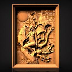 DRAGON 2.jpg Fichier STL gratuit DRAGON FEMME・Design imprimable en 3D à télécharger