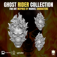 16.png Ghost Rider Head Collection for action figures