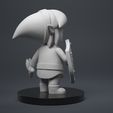 Link_backView_Clay.0001.jpg Fichier STL Lien vers la légende de Zelda Firgure・Objet pour imprimante 3D à télécharger