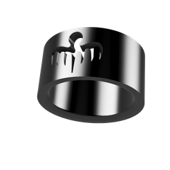 Spectre-Ring-007-16mm-v1.png Download OBJ file Spectre 007 Ring • Design to 3D print, Holyrings
