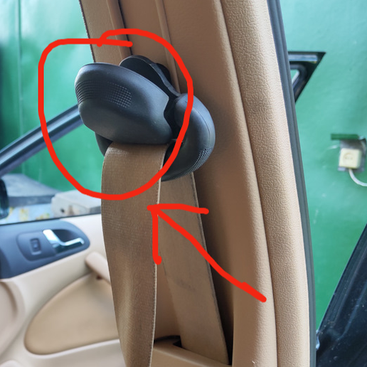 Заглушка болта ремня безопасности 6n0857719 Skoda Octavia Tour Seat belt bolt cover