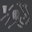 ba_render.png [Updated] Crimson death angels thunder hammer, power fist, chainswords & relic shield.