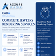 Azzure-solutions-Rendering-services.png Floral Diamond Cluster Twist Statement Ring