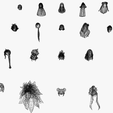 15.png 20 STYLIZED FEMALE HAIR MODELS PACK 6
