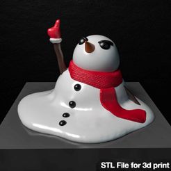 1.jpg Descargar archivo muñeco de nieve navideño • Diseño para impresión en 3D, HaeSea