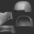 432423223232.png Kylo Ren helmet 1to1 scale 3D print model