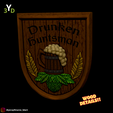 5.png Drunken Huntsman Tavern Sign from Skyrim (Drunken Huntsman Tavern Sign from Skyrim). For 3D printing and CNC woodworking machines.