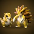 sanshrew_sandslash.jpg sandshrew and sandslash