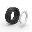 50.jpg Diecast Whitewall rear tire of vintage dragster Version 11 Scale 1:25