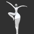 8-ZBrush-Document.jpg Ballet Dancer Fifth fantasy statue - low poly face