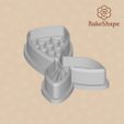 mermaid-tail-cookie-cutter-stl-preview.jpg Mermaid Tail Cookie Cutter & Embosser STL File – 3D Printable Ocean Beach Design
