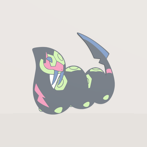 Pokemon Hoenn Shiny Seviper #336 Keychain