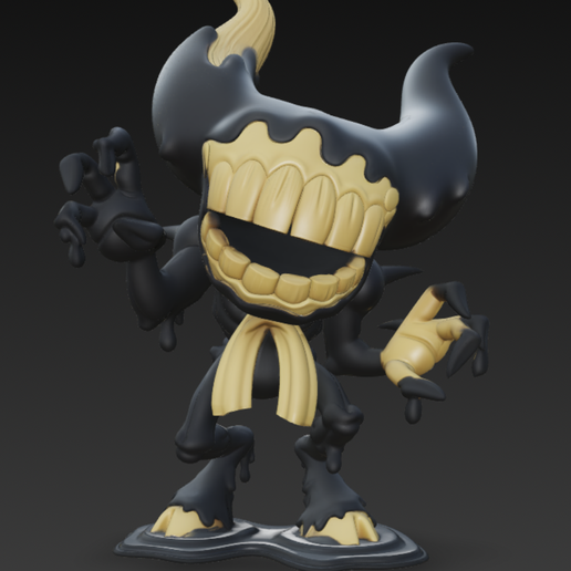 👹 Ink Bendy Horror Figurine - Stylized 3D Print・ STL File for 3D ...