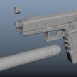 720X720-fesgtyrthrd.jpg Free 3D file TACTICAL GLOCK 22. replica・3D print object to download