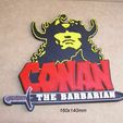 conan-barbaro-barbarian-arnold-pelicula-accion-lucha.jpg Conan the Barbarian, Arnold movie, Poster, Sign, Signboard, Logo, Game, Fight, Wrestling
