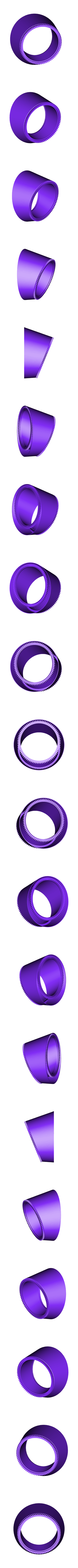 SN-Frt-Duct201ws.stl Swivel Nozzle for Jet Engine, 3 Bearing Type, [Phase 1]