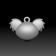 BEARD-FACE_5.jpg Cartoon beard keychain 3D model STL FOR D PRINTING