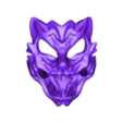 Máscara_Oni.obj STL file Oni Cat 3D Mask・3D printable model to download