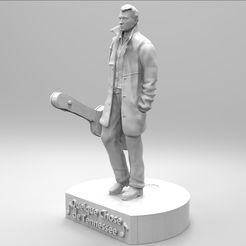 01.jpg STL file Johnny Hallyday・Template to download and 3D print