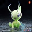 celebi-pose-1-colo1-copy.jpg Archivo 3D Celebi 3 poses - presupported・Plan para descargar y imprimir en 3D
