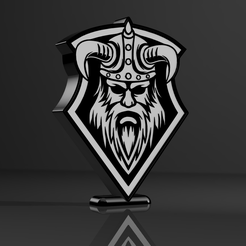 1.png 3D file Viking lamp・3D printable model to download