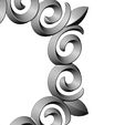onlay20-02.JPG Hexagonal floral decoration element relief 3D print model