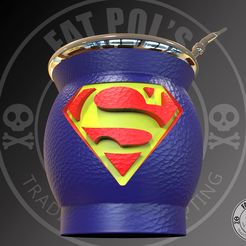 2.jpg Free STL file Superman Mate・Template to download and 3D print