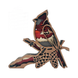 Red-Bird-1.png Wooden Red Bird Christmas Ornament SVG! Stunning 6-Layer Glowforge & Laser Ready