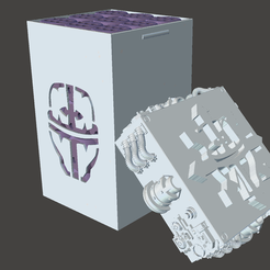 Image-1.png STL file Chaos Knights Dice Box・3D printer design to download
