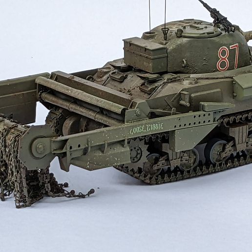 1/35 Sherman Crab Mk2 Mine Flail Tank Conversion