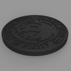 Render-01.jpg Файл STL Бросьте монетку своему ведьмаку... 042A | ø43 x 5 мм・Дизайн для загрузки и 3D-печати, PrintingSupports