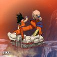 Goku-vs-Krillin-04.jpg GOKU VS KRILLIN SCULPTURE - SEKAI 3D MODELS - TESTED AND READY FOR 3D PRINTING