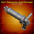 3.jpg Jinx Zapcannon - Chomper LOL league of legends - Fan Art 3D print model