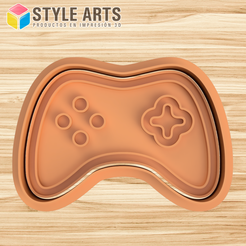 JOYSTICK.png Joystick cookie cutter - Cutter + stamp