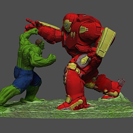 Hulk VS HulkBuster 3D model