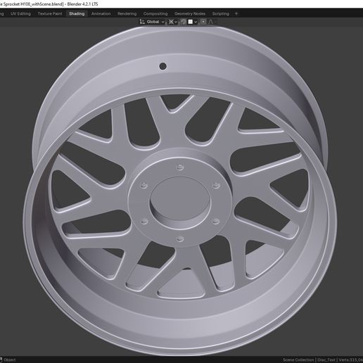 Hostile-Sprocket_H108_E.jpg Hostile Sprocket H108 Rim 3D model