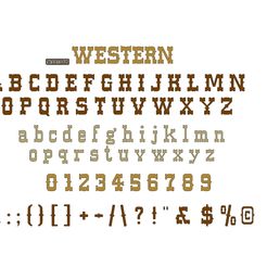 assembly1.jpg STL file Letters and Numbers WESTERN | Logo・Model to download and 3D print