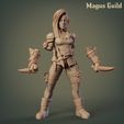 Rogue_Mg3.2-3.jpg STL file Female Elf Rogue – MG3.2・3D printer model to download