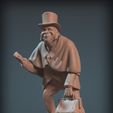PhineasCapeTurn-8.jpg Haunted Mansion Phineas The Traveler Ghost 3D Printable Sculpt