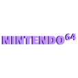 n64_cartridge_case_letters.stl Nintendo 64 5 Slot Cartridge Holder